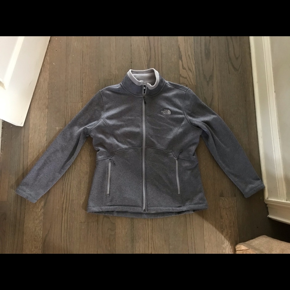 Gray north face women’s jacket